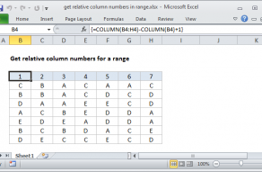 Get relative row numbers in range Excel formula Exceljet